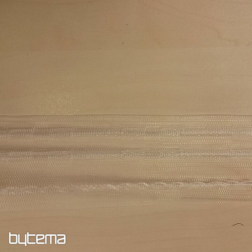 Flaring curtain ribbon 8 cm, 1:1.5