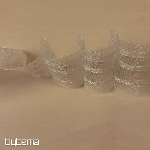Flaring curtain ribbon 8 cm, 1:1.5