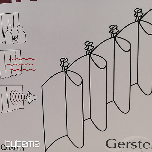 Gathering ribbon ERFALTE on the curtain 9 cm, 1:2