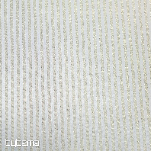 Decorative jacquard fabric STRIPES gold