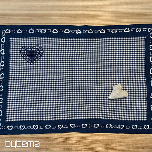 Embroidered tablecloths RUSTICALLY blue