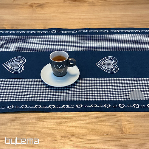 Embroidered tablecloths RUSTICALLY blue