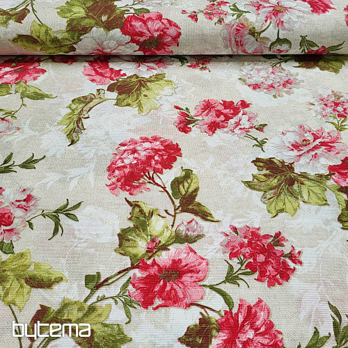 Decorative fabric HORTENSE LEONE beig
