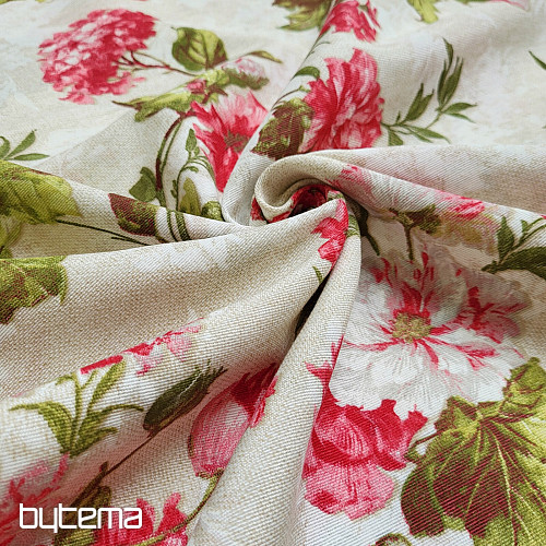 Decorative fabric HORTENSE LEONE beig