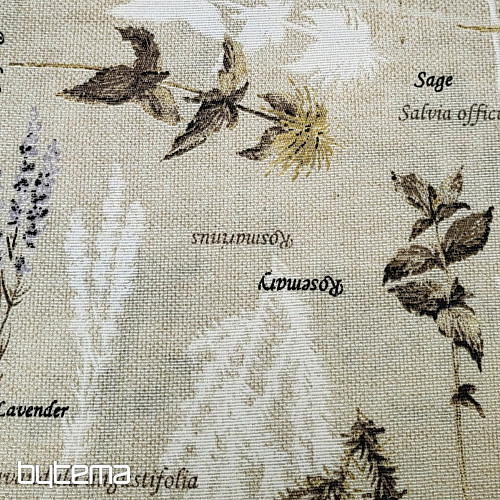 Decorative fabric BOTANICO brown