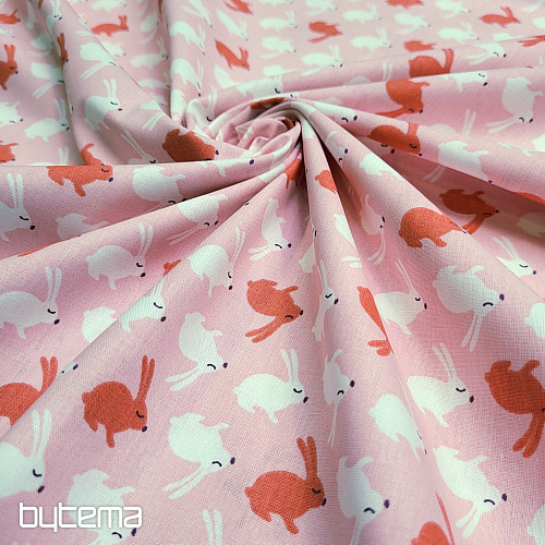 Cotton fabric RABBITS