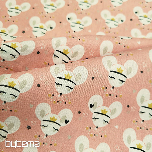 Cotton fabric MICE