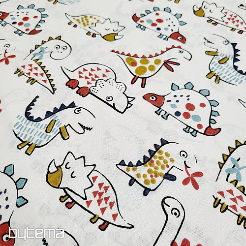 Cotton fabric DINOSAURS