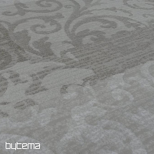 modern piece carpet FONTANA green and white