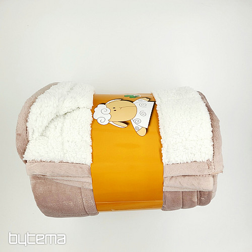 Microfiber blanket EXTRA SOFT SHEEP Beige-grey