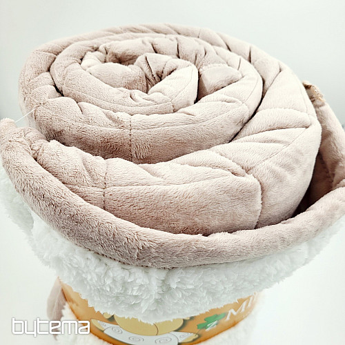 Microfiber blanket EXTRA SOFT SHEEP Beige-grey