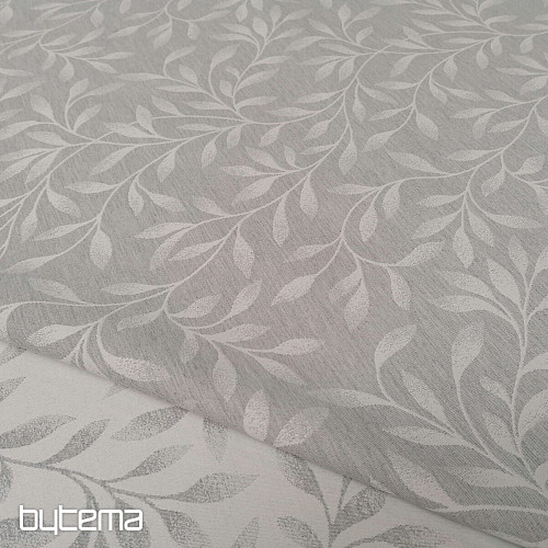Jacquard deco NIGHT LEAFS Grey