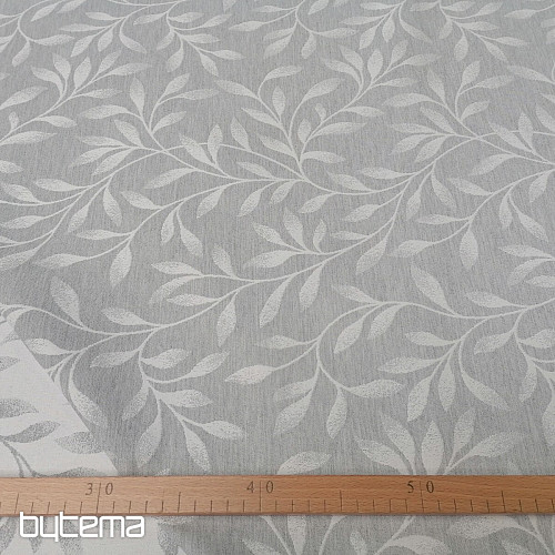 Jacquard deco NIGHT LEAFS Grey