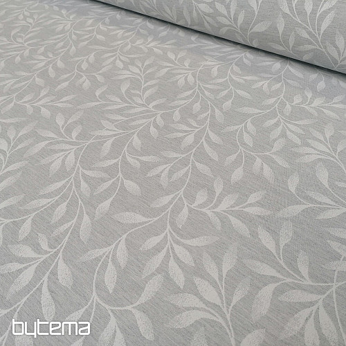 Jacquard deco NIGHT LEAFS Grey