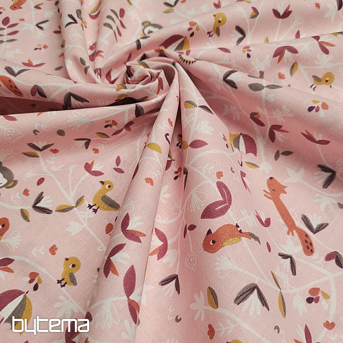 Cotton fabric SAFY pink