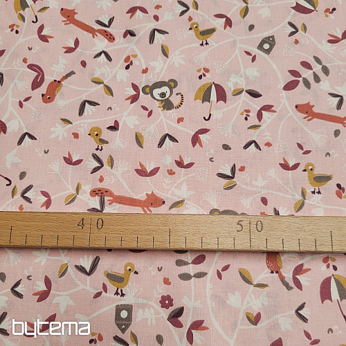 Cotton fabric SAFY pink