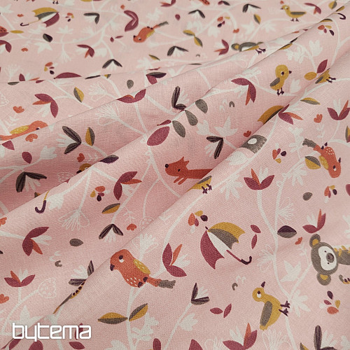 Cotton fabric SAFY pink