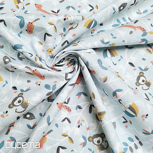 Cotton fabric SAFY blue