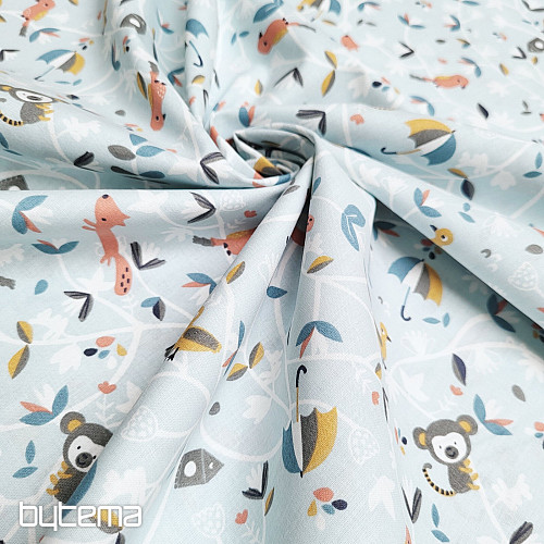 Cotton fabric SAFY blue