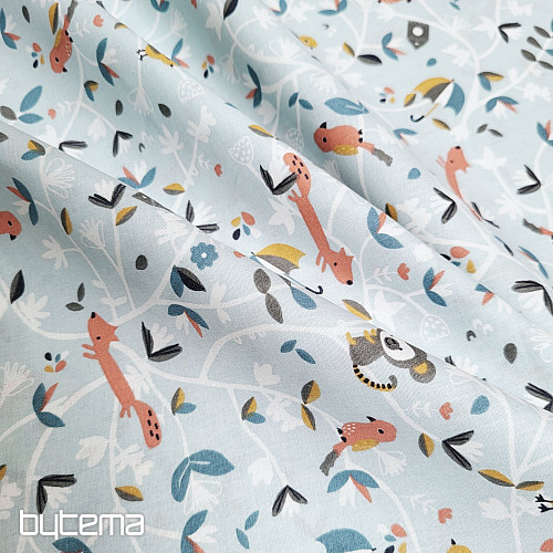 Cotton fabric SAFY blue