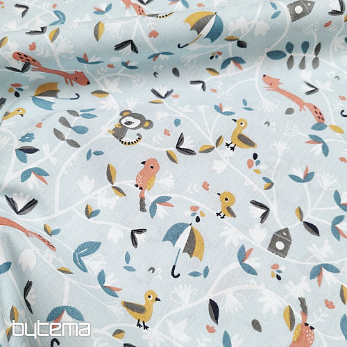 Cotton fabric SAFY blue