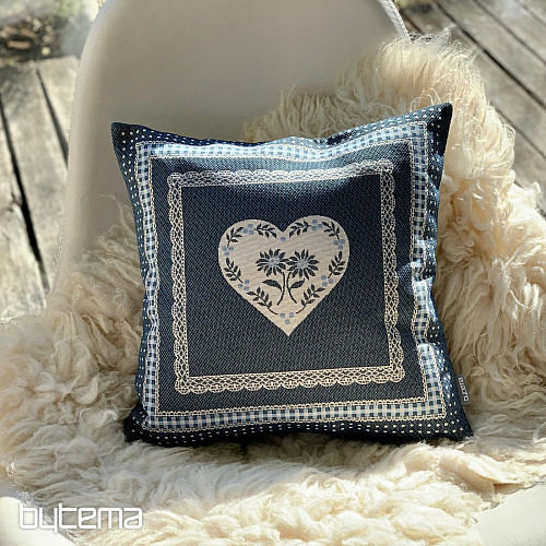 Gobelin cushion cover COUNTRY ROOM blue