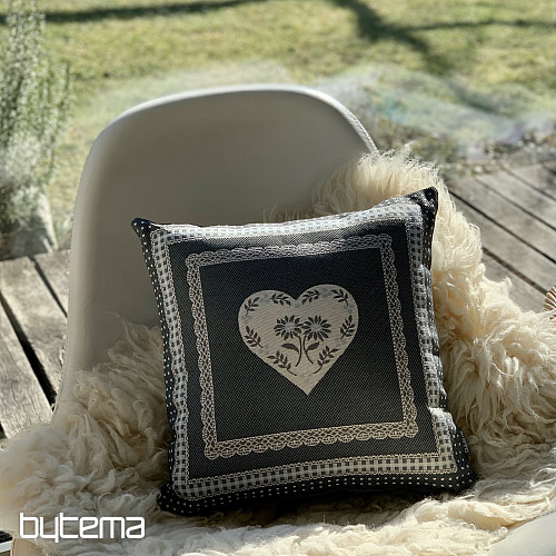 Tapestry cushion cover SELSKÁ JIZBA gray