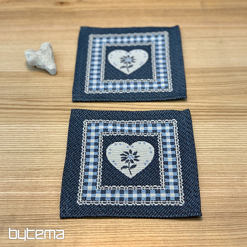 Tapestry tablecloth and shawl SELSKÁ JIZBA blue