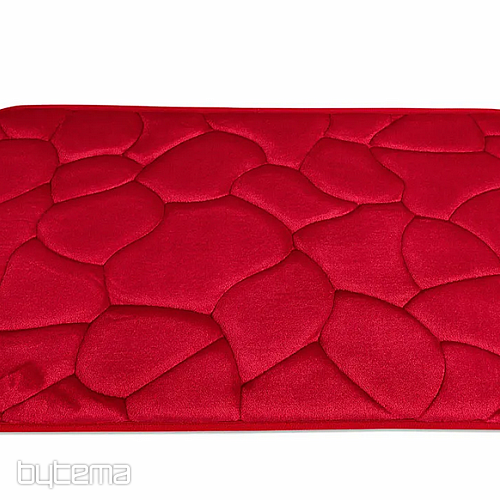 Bathroom mat TILES RED