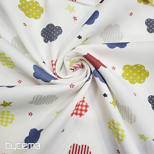 Children&#39;s decorative fabric CLOUDS