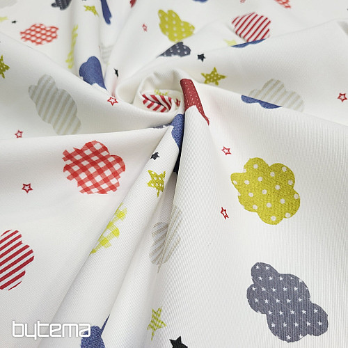 Children&#39;s decorative fabric CLOUDS