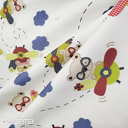 Childres decorative fabric BEAR FLYER