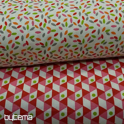 Cotton fabric NOHO red