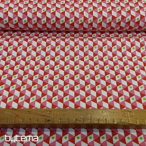 Cotton fabric NOHO red