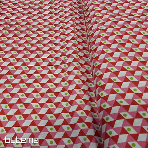 Cotton fabric NOHO red