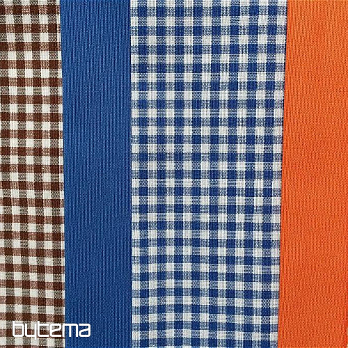 Unicolored decorative fabric LISO 404 blue