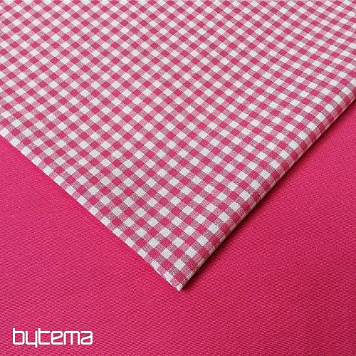 Unicolored decorative fabric LISO 306 pink