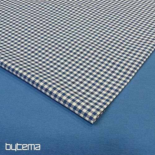 Unicolored decorative fabric LISO 404 blue