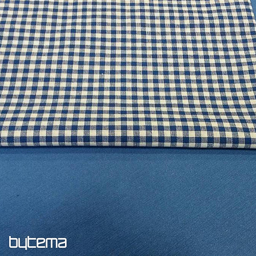 Unicolored decorative fabric LISO 404 blue