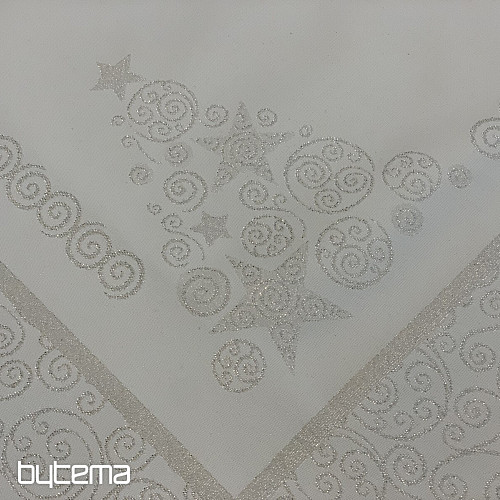 Christmas tablecloth ORNAMENT natur