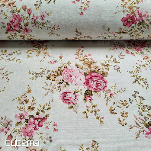 Decorative fabric ROSE RAKEL cream