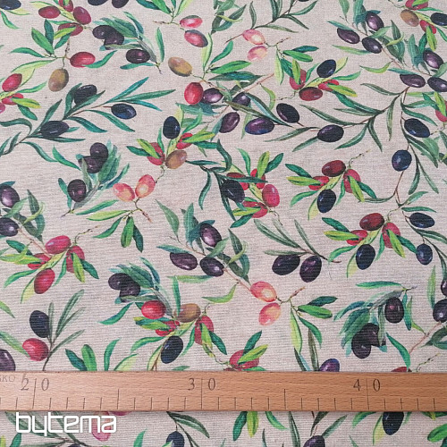 Decorative fabric VERCORS OLIVE