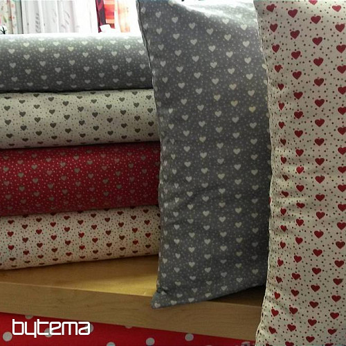 Cotton fabric MINI HEART 01