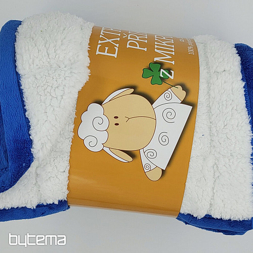 Microfiber blanket EXTRA SOFT SHEEP  blue