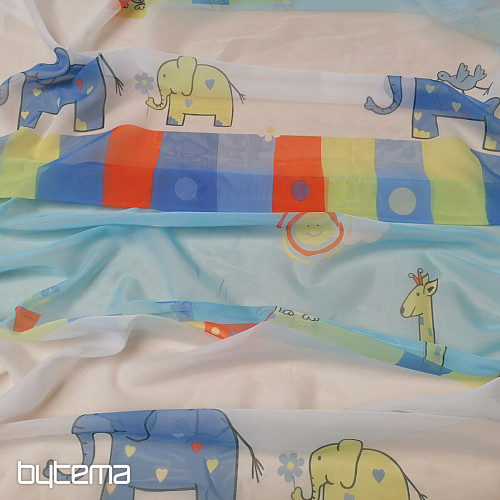 Children&#39;s voile curtain ANIMAL