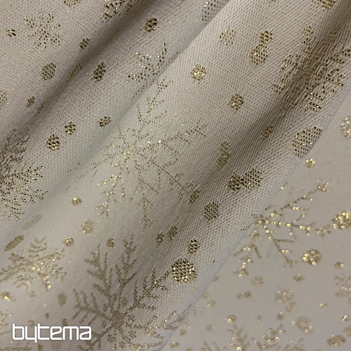 Christmas table setting FLAKES AND GOLD