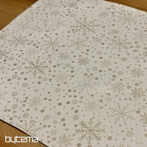 Christmas table setting FLAKES AND GOLD
