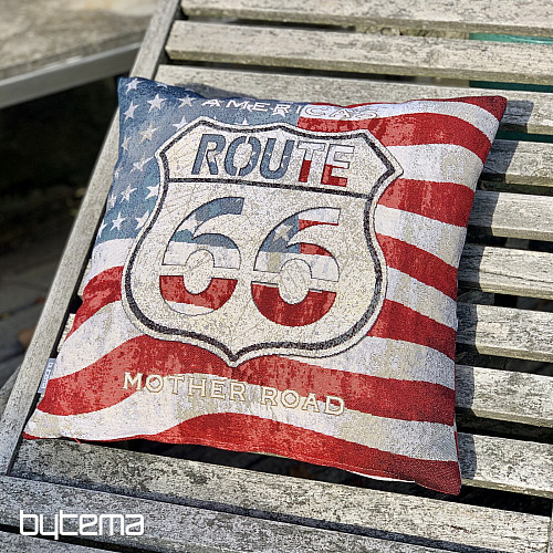 Tapestry pillow-case ROUTE 66