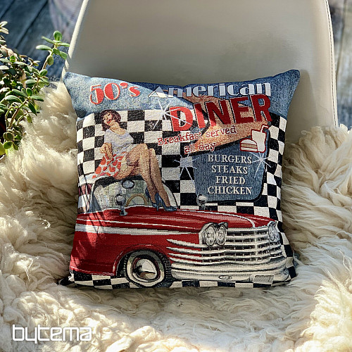 Tapestry pillow-case AMERICAN DINER