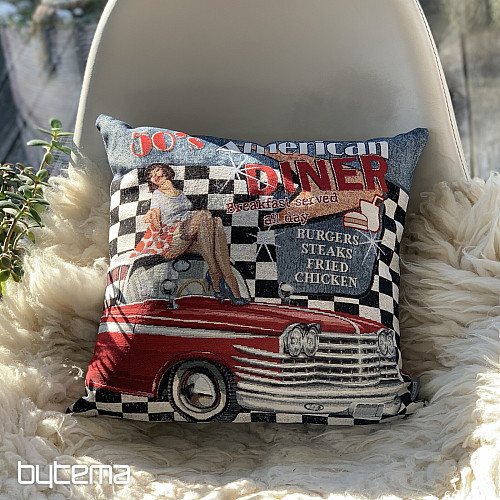 Tapestry pillow-case AMERICAN DINER